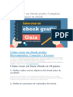 Cómo Crear Un Ebook Gratis