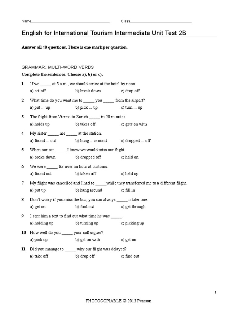 Unit 2B Test | PDF | Business