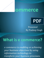 E Commerce - PPT by Pradeep Singh