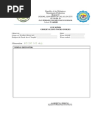 Cot-Rpms Observation Notes Forms