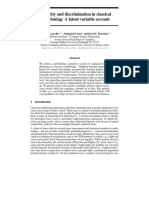 Similarity and Discrimination in Classical Conditioning a Latent Variable Account