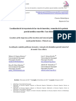 Localización de La Trayectoria de Las Vías de Inserción y Remoción de La Prótesis Parcial Metálica Removible. Caso Clínico