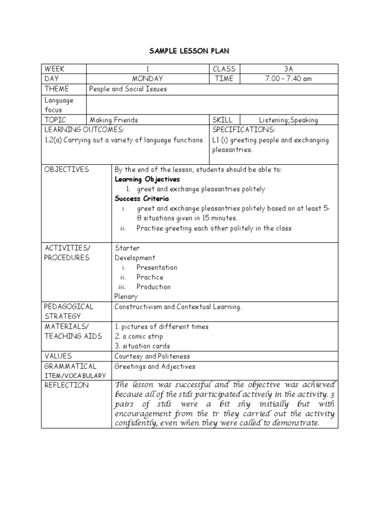 Make Friends Lesson Plan | PDF