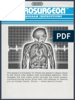 Microsurgeon IBM PCJR Instruction Manual