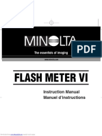 Flash Meter Vi: Instruction Manual Manuel D'instructions