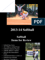 Softball Officials 2013-14 Review