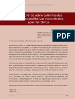 TCE-MG - Limites de Acréscimos em Contratos Administrativos