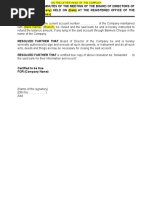 Draft Board Resolution For Closure of Bank Account | PDF