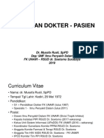 Hubungan Dokter Pasien - Dr. Musofa - MKDU 2019