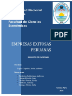 Universidad Nacional de Tumbes Facultad de Ciencias Económicas Empresas Exitosas