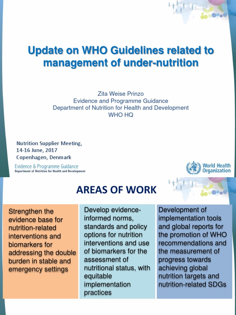 WHO Guidelines on Malnutrition Management | PDF | Malnutrition ...