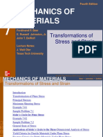 Mechanics of Materials: Transformations of Stress and Strain