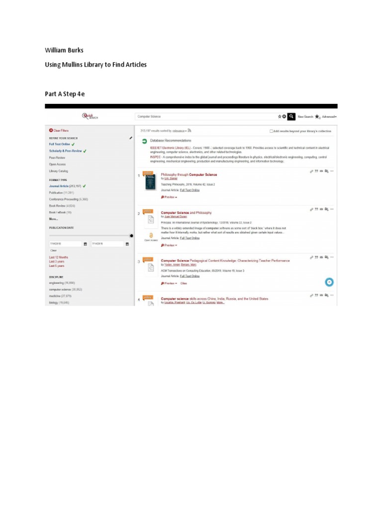 Finding Articles at Mullins Library | PDF | Machine Learning | Areas Of ...
