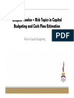 Topic 7 - Risk and Cashflow Estimation
