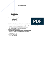 Latihan Matematika Kelas X