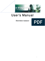 User's Manual: Electrolyte Analyzer