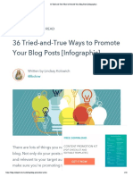 36 Tried-and-True Ways To Promote Your Blog Posts (Infographic)