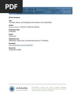 The Origin, Nature, And Challenges of Area Studies in the United States