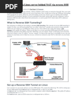 How To Access A Linux Server Behind NAT Via Reverse SSH Tunnel