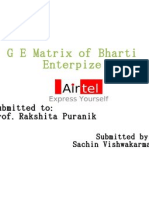 G E Matrix of Bharti Enterpize:: Submitted To - Prof Rakshita Puranik