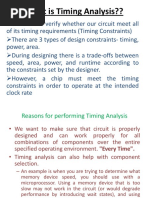 What Is Timing Analysis PDF