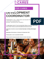 Manchester Cares Dev Coordinator Job Spec