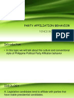 Party Affiliation Behavior