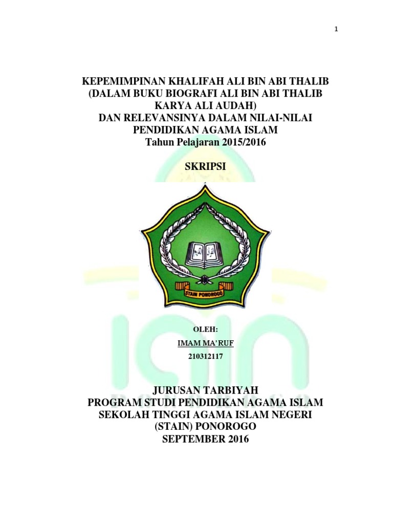 Khalifah Ali Bin Abi Thalib Pdf Pdf