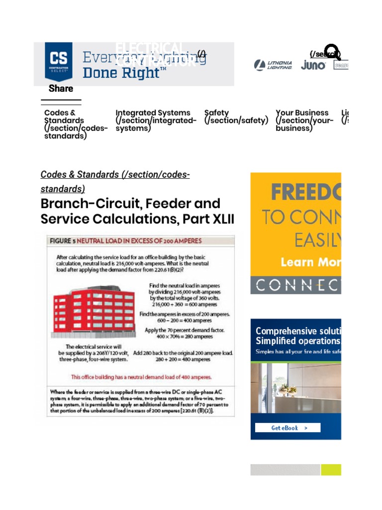 Nec Branch Circuit Calculations | PDF | Electrical Wiring | Electrical ...