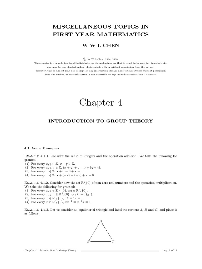 Mtfym 04 | PDF | Group (Mathematics) | Theorem