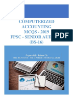 Computerized Accounting MCQ's