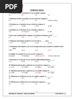 Company Basic Concept MCQ's