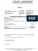 Invoice: Invoice For Professional Charges