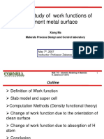 Ab-Initio Study of Work Functions of Element Metal Surface: C O R N E L L