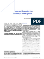 PN Sequence Generation From 2-D Array of Shift Registers