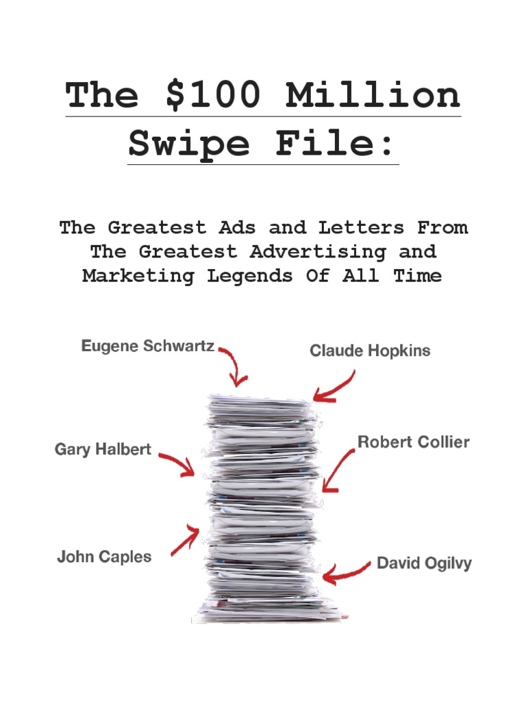 The 100 Million Swipe File PDF PDF Direct Marketing Advertising pic picture
