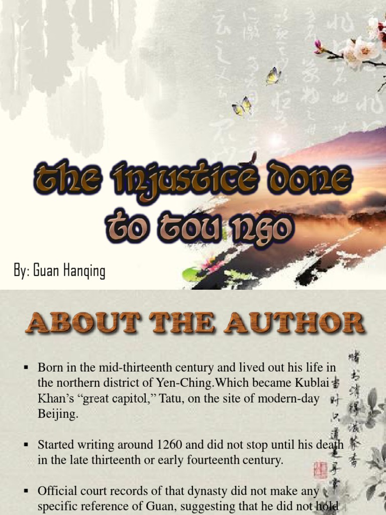 Injustice to Dou E: A Tragic Tale | PDF | Classics