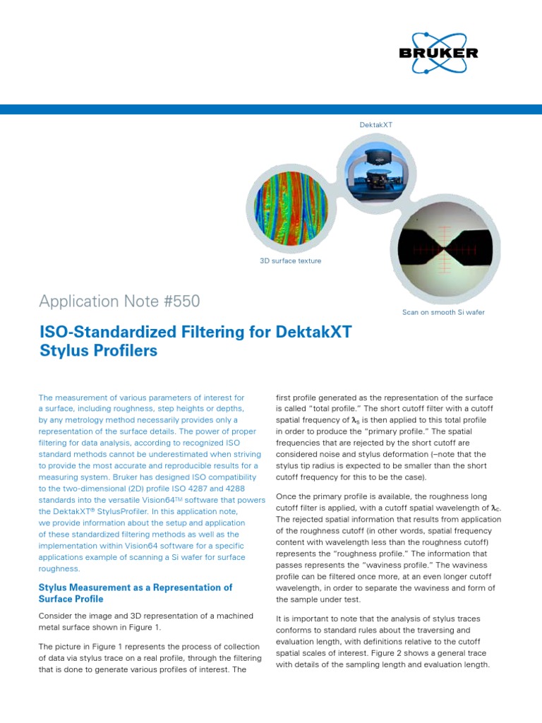 Iso ASME Surface Analysis PDF Surface Roughness Applied And
