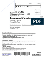 Locus and Constructions: Edexcel GCSE