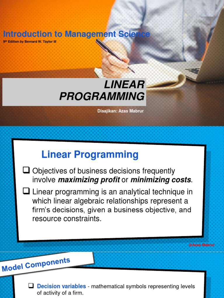 Linear Programming | PDF | Mathematical Optimization | Linear Programming