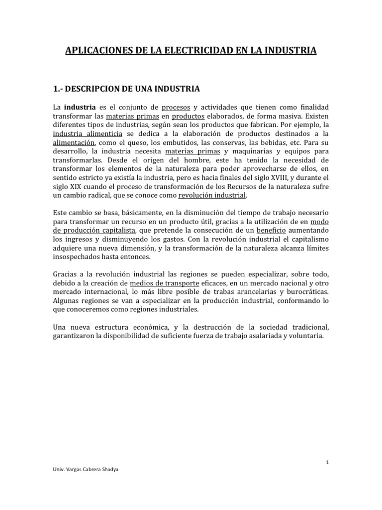 Generador Electrico Pdf Generador Electrico Industrias