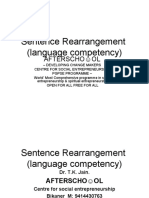 Sentence Rearrangement