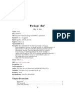 Package Dae': R Topics Documented