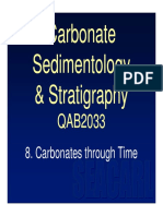 QAB2033 - Topic 8 - Carbonates Through Time