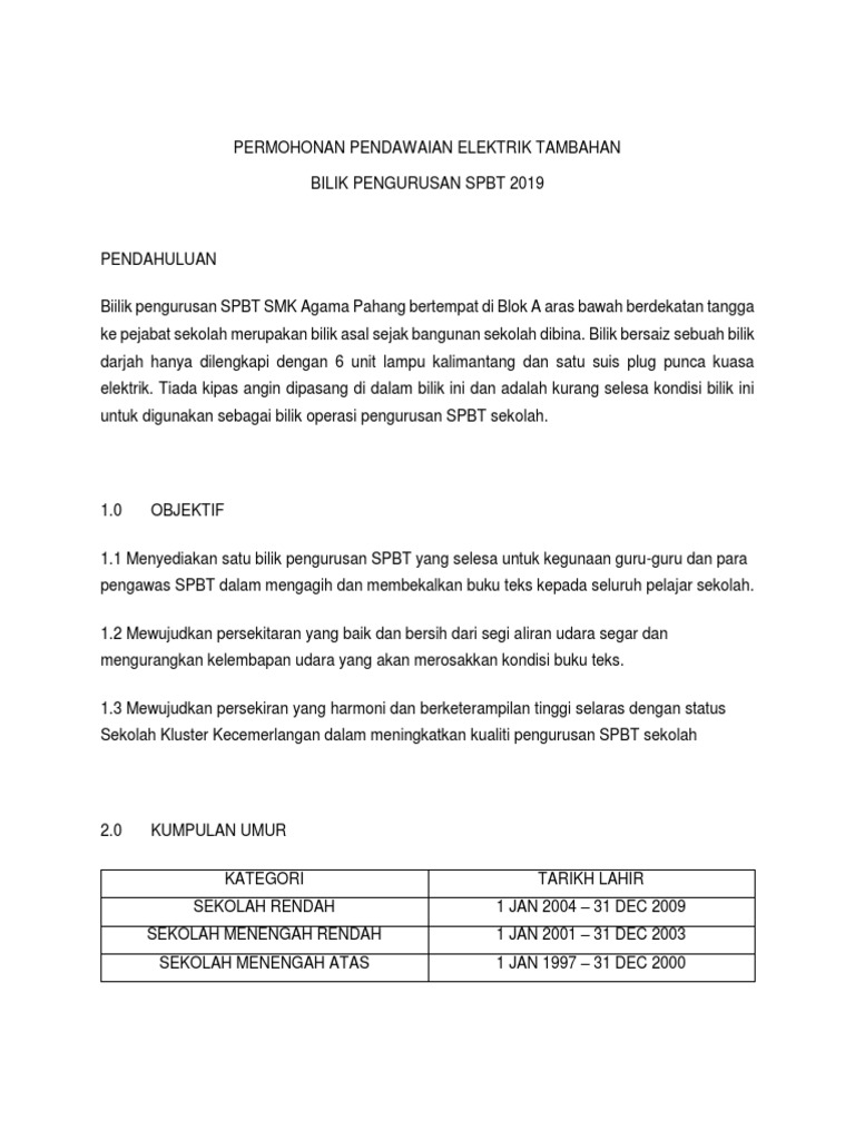Kertas Kerja SPBT | PDF