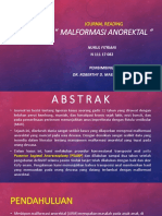 " Malformasi Anorektal ": Journal Reading