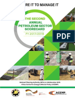 Second Annual Petroleum Scorecard 2017/2018