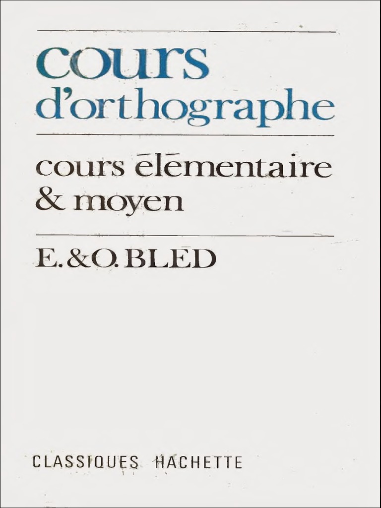 BLED  PDF  Nombre grammatical  Genre grammatical