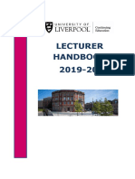 Lecturer Handbook 2019-20