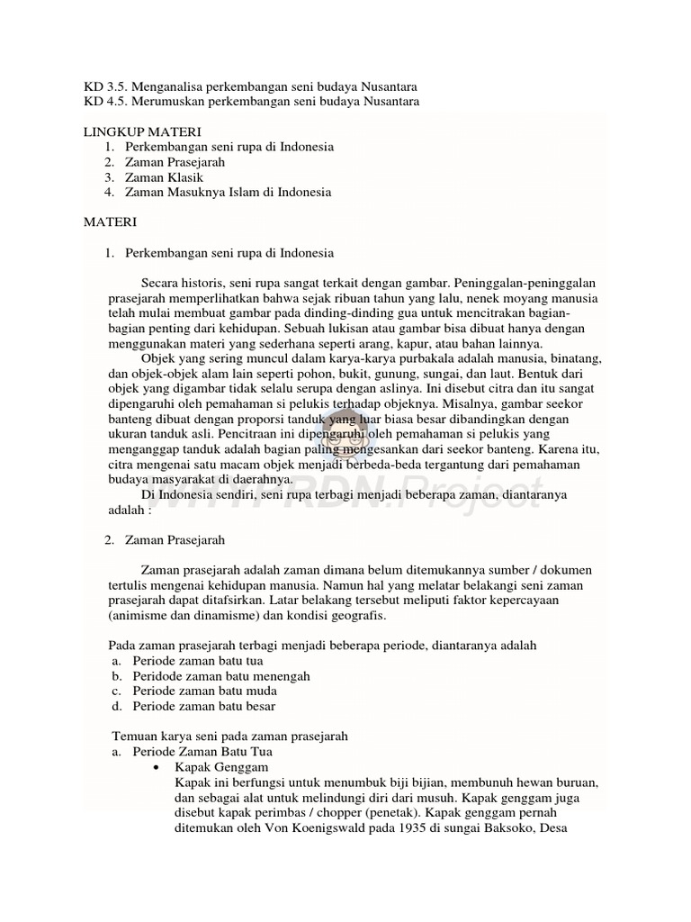 Perkembangan Seni Pdf